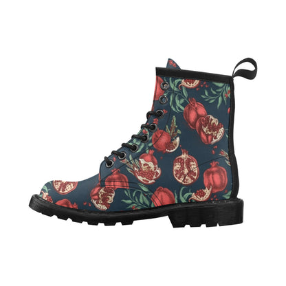 Pomegranate Pattern Print Design PG04 Women's Boots