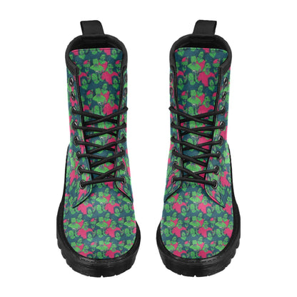 Zombie Themed Design Pattern Print Women's Boots