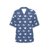 Sea Lion Print Design LKS403 Women's Hawaiian Shirt