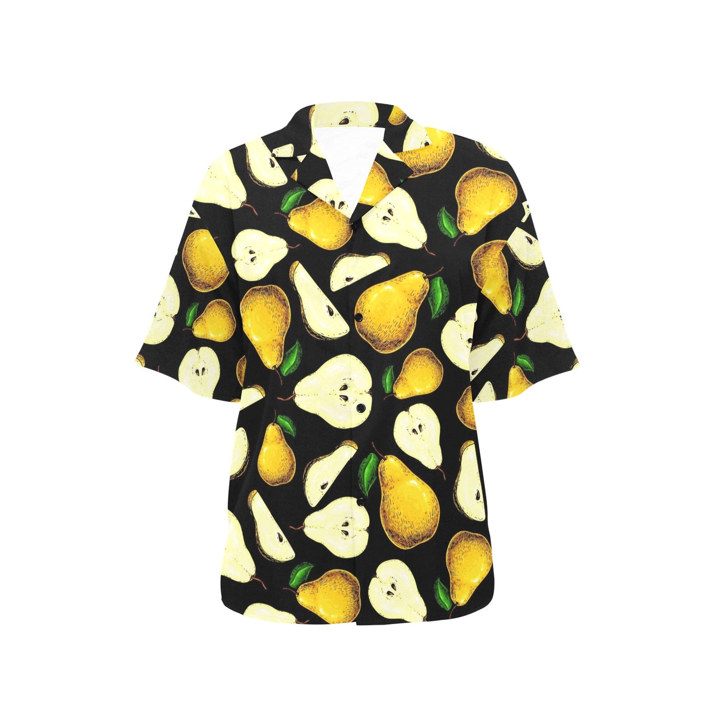 Pear Pattern Print Design PE01 Women's Hawaiian Shirt