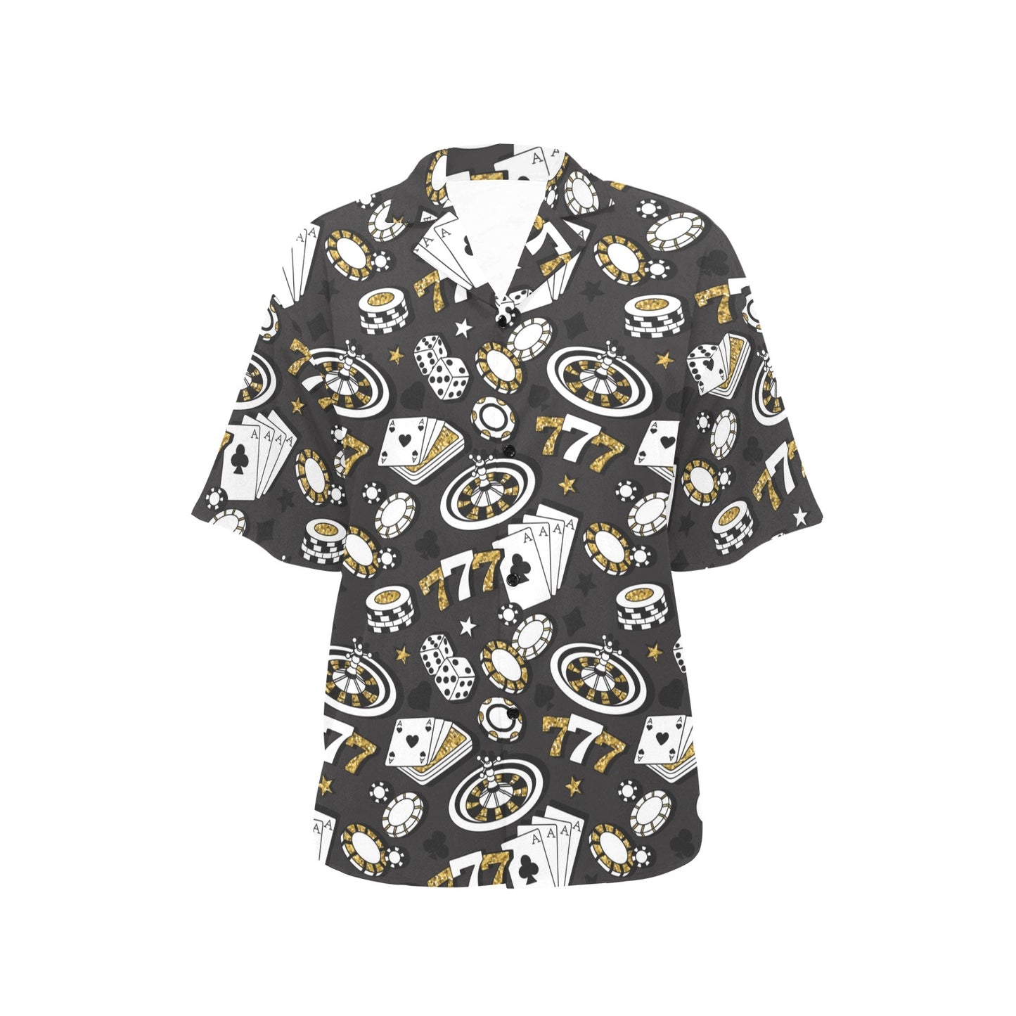 Casino Pattern Print Design 05 Women's Hawaiian Shirt