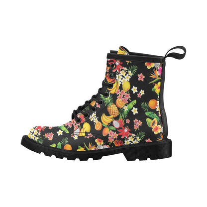 Tropical Fruits Pattern Print Design TF02 Women's Boots
