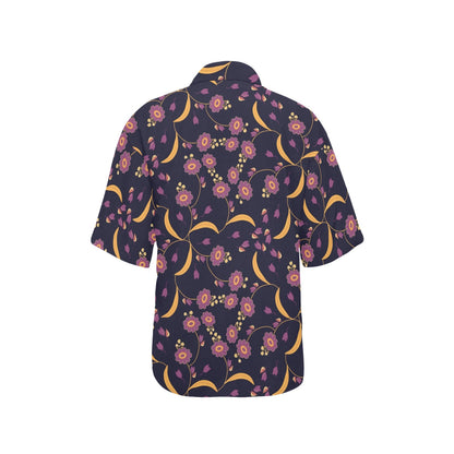 Anemone Pattern Print Design AM012 Women's Hawaiian Shirt