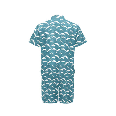 Surf Wave Tribal Design Men's Romper