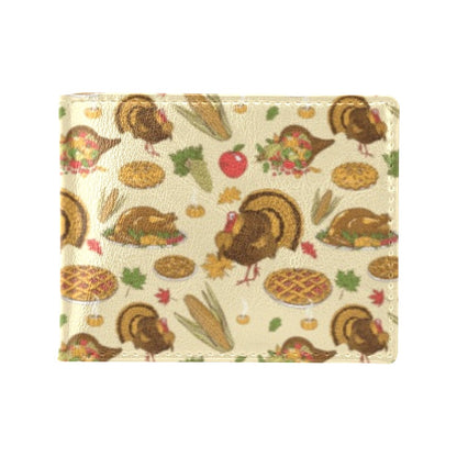 Thanksgiving Print Design LKS302 Men's ID Card Wallet