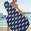 Scottish Terriers Print Design LKS303 Beach Towel 32" x 71"