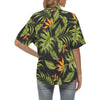 Bird Of Paradise Pattern Print Design BOP013 Women's Hawaiian Shirt