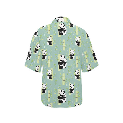 Panda Pattern Print Design A03 Women's Hawaiian Shirt