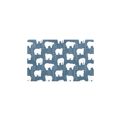 Polar Bear Pattern Print Design A01 Kitchen Mat