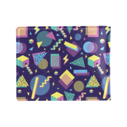 Geometric Print Design LKS401 Men's ID Card Wallet