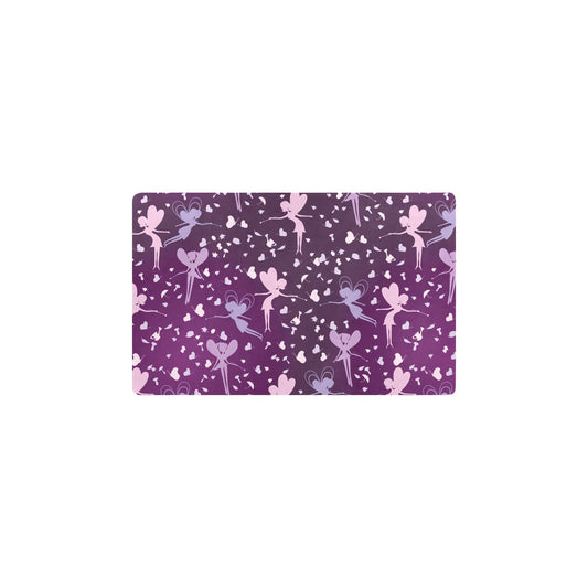 Fairy Pink Print Pattern Kitchen Mat