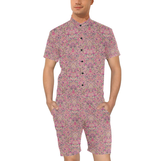Celtic Pattern Print Design 04 Men's Romper