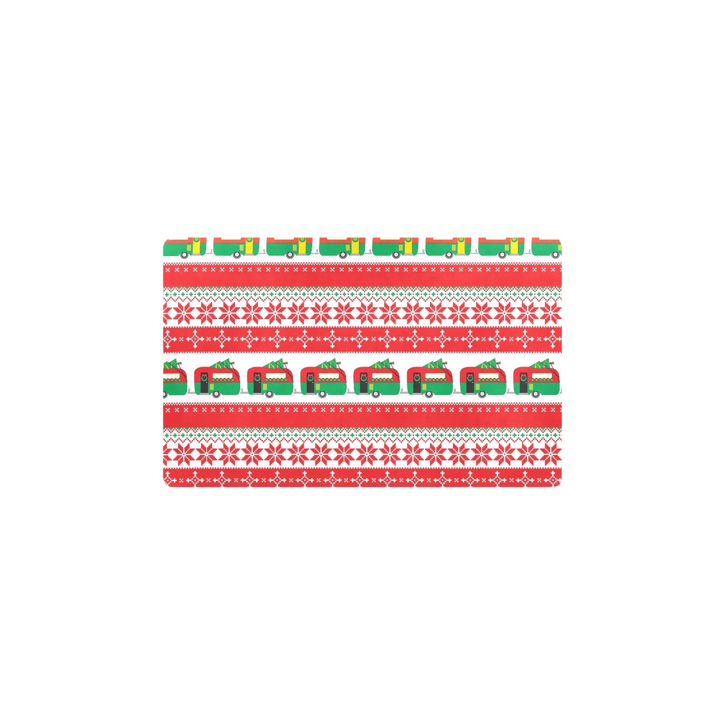 Camper Camping Ugly Christmas Design Print Kitchen Mat
