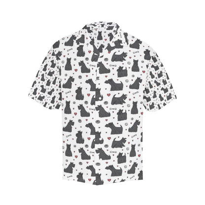 Scottish Terriers Print Design LKS3015 Men's Hawaiian Shirt