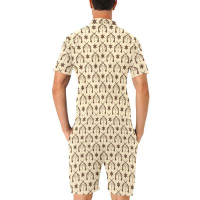 Western Cowboy Print Design LKS302 Men's Romper