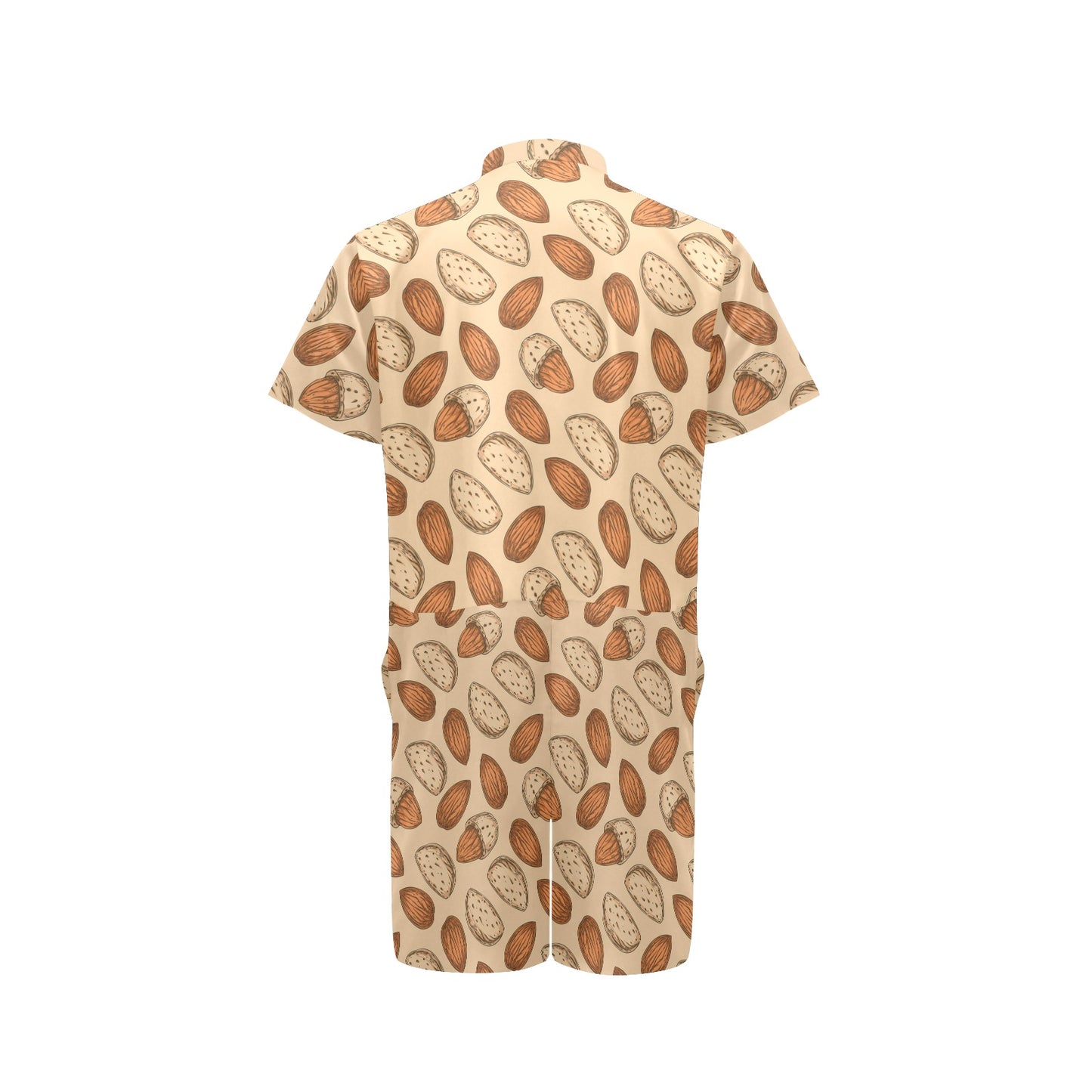 Almond Pattern Print Design 04 Men's Romper