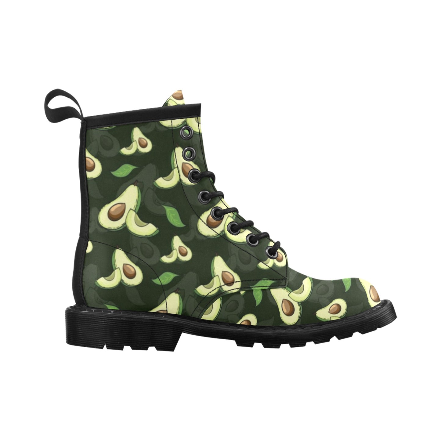 Avocado Pattern Print Design AC07 Women's Boots