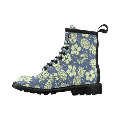 Pineapple Pattern Print Design PP07 Women's Boots