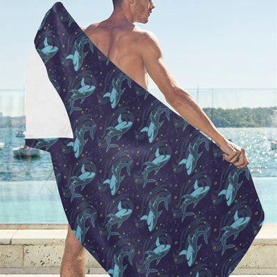 Shark Print Design LKS306 Beach Towel 32" x 71"