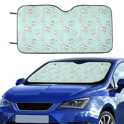 Shiba Inu Print Design LKS302 Car front Windshield Sun Shade