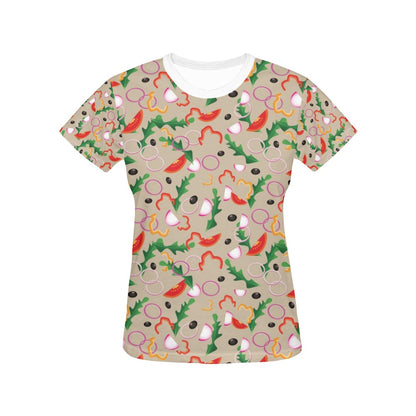 Salad Print Design LKS303 Women's  T-shirt