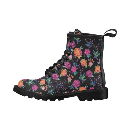 Marigold Pattern Print Design MR02 Women's Boots