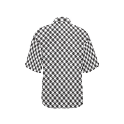 Gingham Print Design LKS402 Women's Hawaiian Shirt