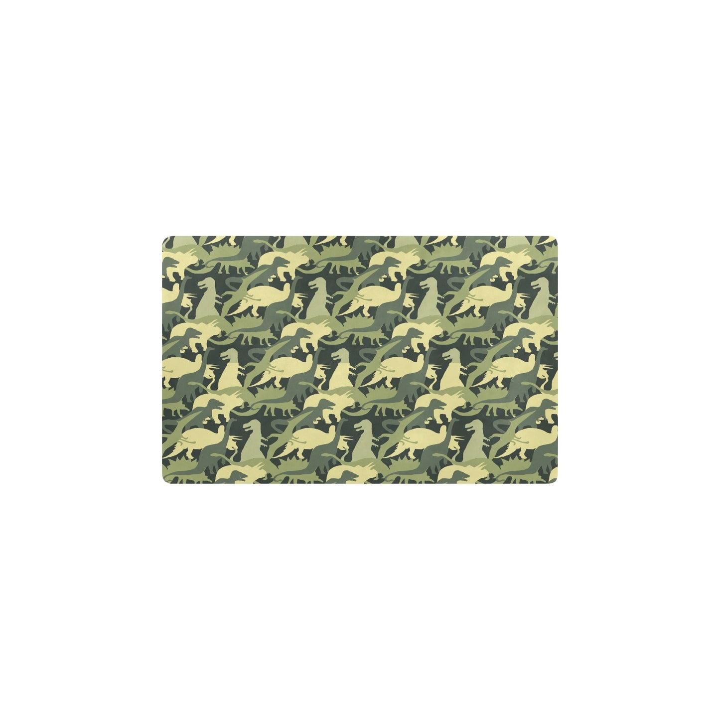 Camouflage Dinosaur Pattern Print Design 03 Kitchen Mat