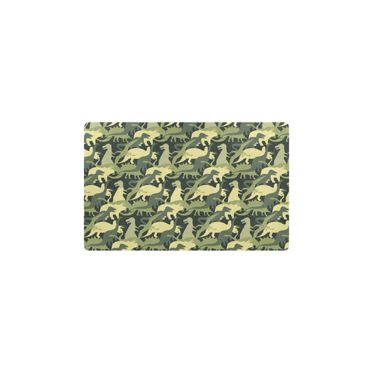 Camouflage Dinosaur Pattern Print Design 03 Kitchen Mat