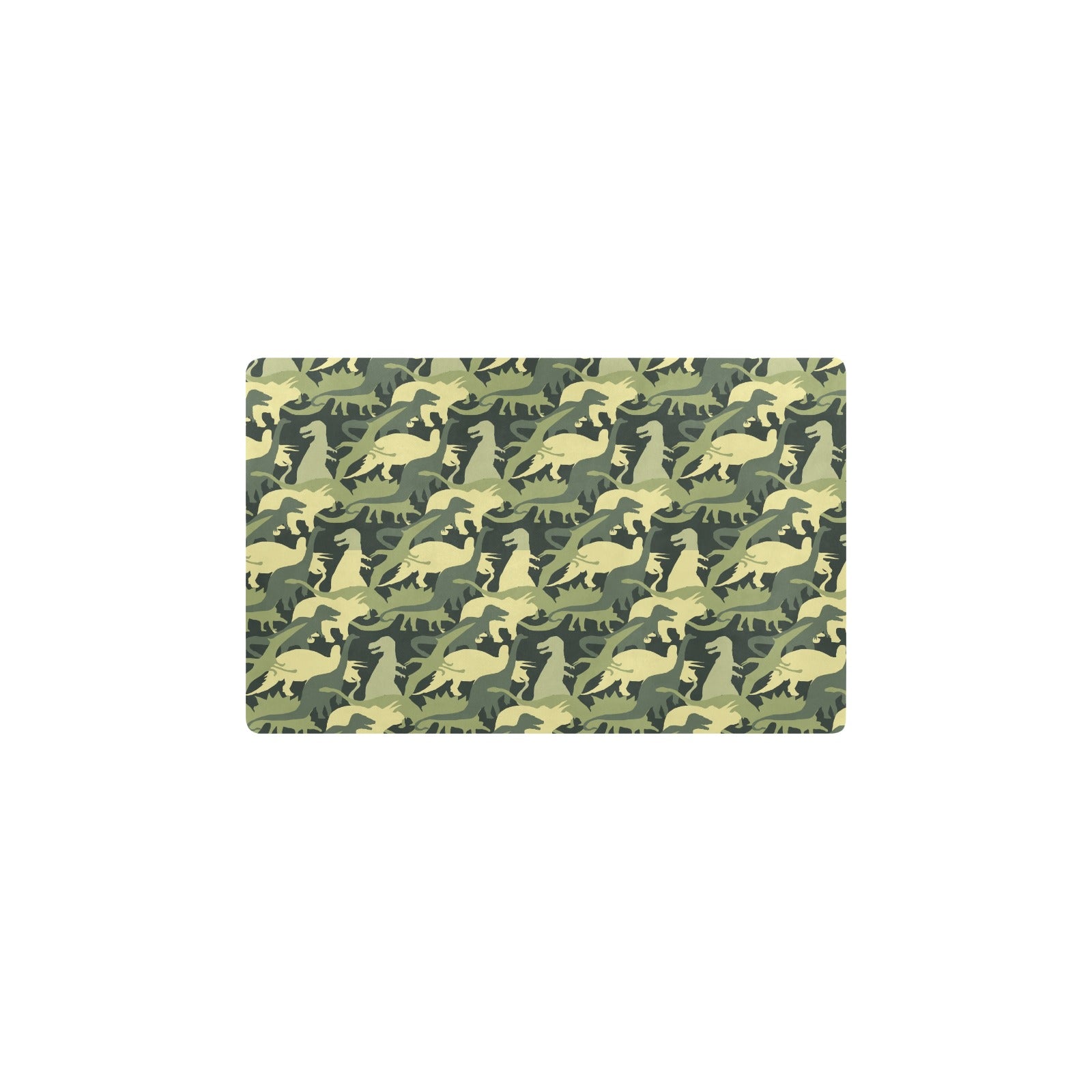 Camouflage Dinosaur Pattern Print Design 03 Kitchen Mat