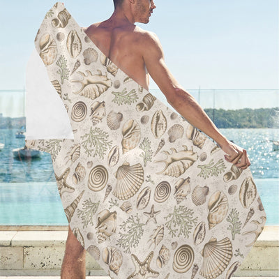 Seashell Print Design LKS304 Beach Towel 32" x 71"