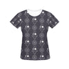 Sun Moon Print Design LKS309 Women's  T-shirt