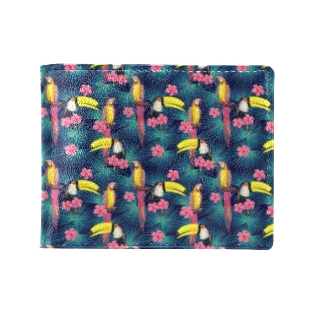 Toucan Parrot Design Men's ID Card Wallet