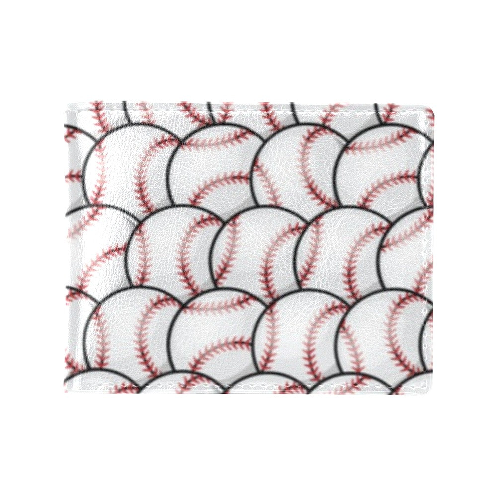 Baseball Pattern Men's ID Card Wallet