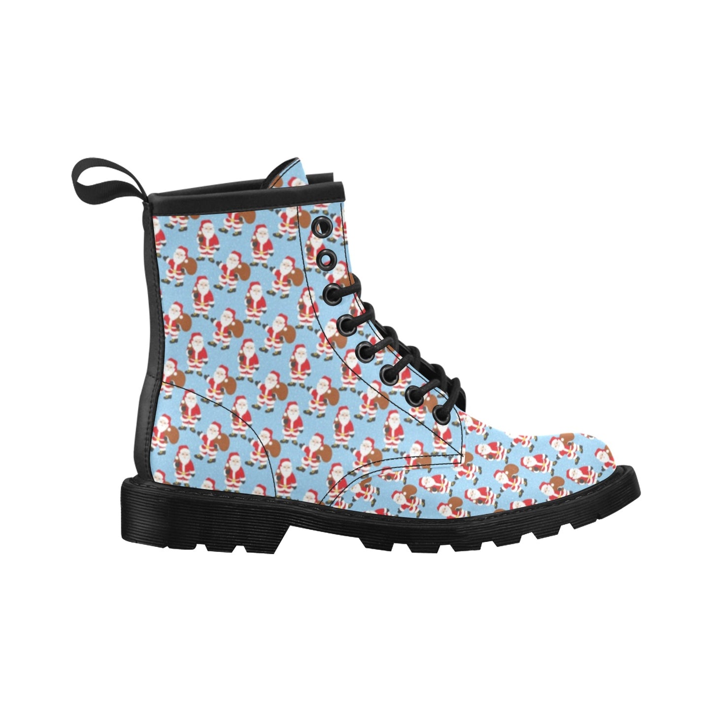 Santa Christmas Themed Print Design LKS305 Women's Boots