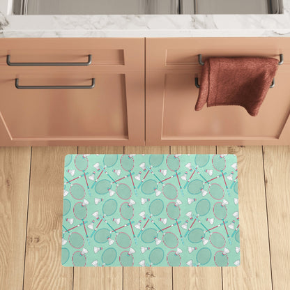 Badminton Pattern Print Design 05 Kitchen Mat