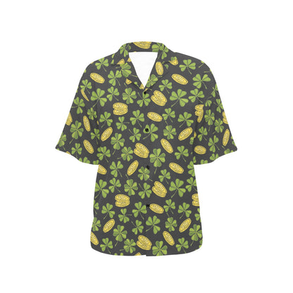 St Patricks Day Print Design LKS305 Women's Hawaiian Shirt