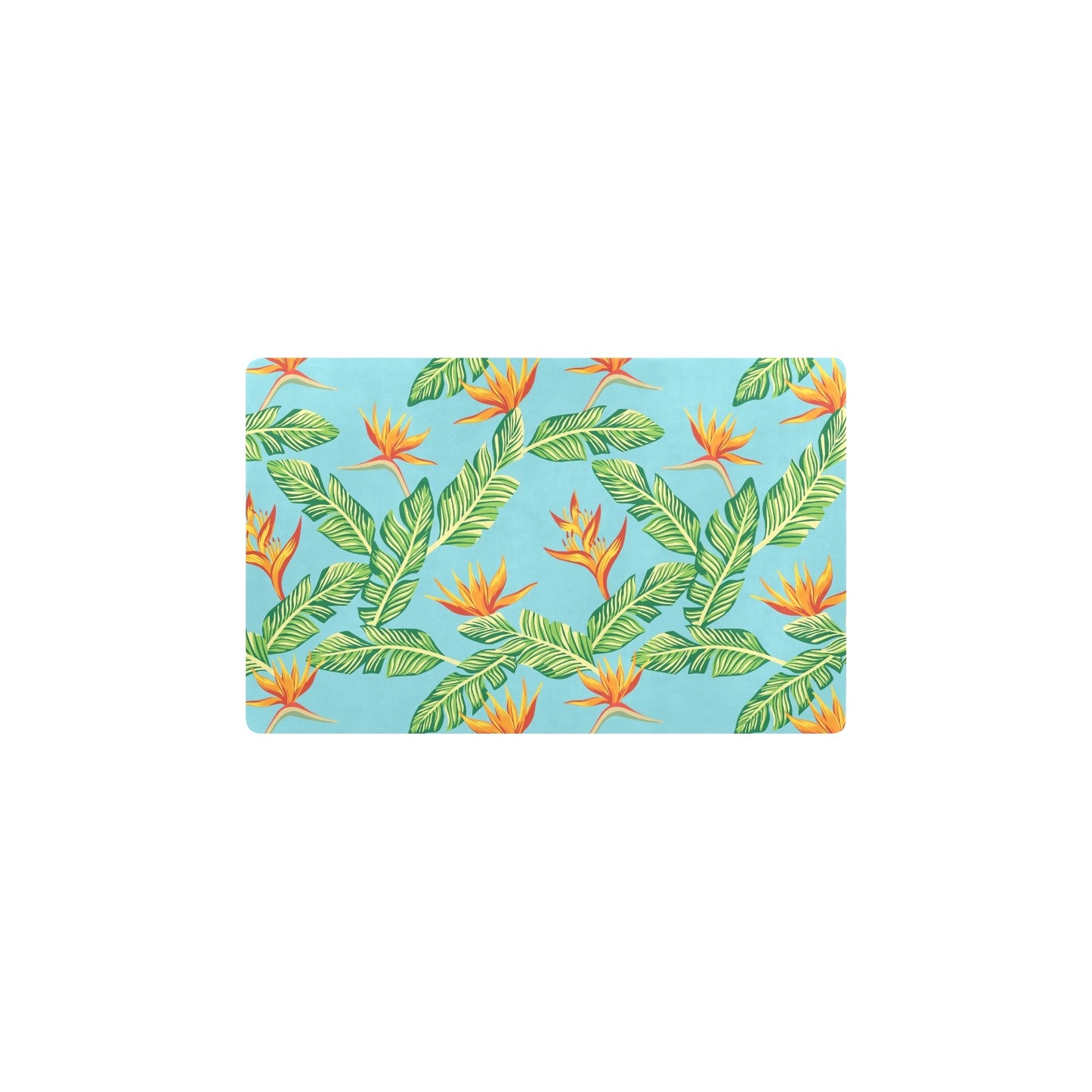 Bird Of Paradise Pattern Print Design BOP04 Kitchen Mat