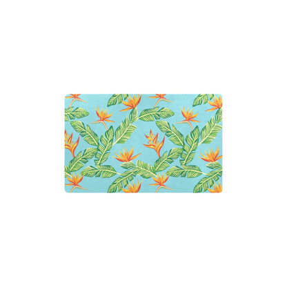 Bird Of Paradise Pattern Print Design BOP04 Kitchen Mat