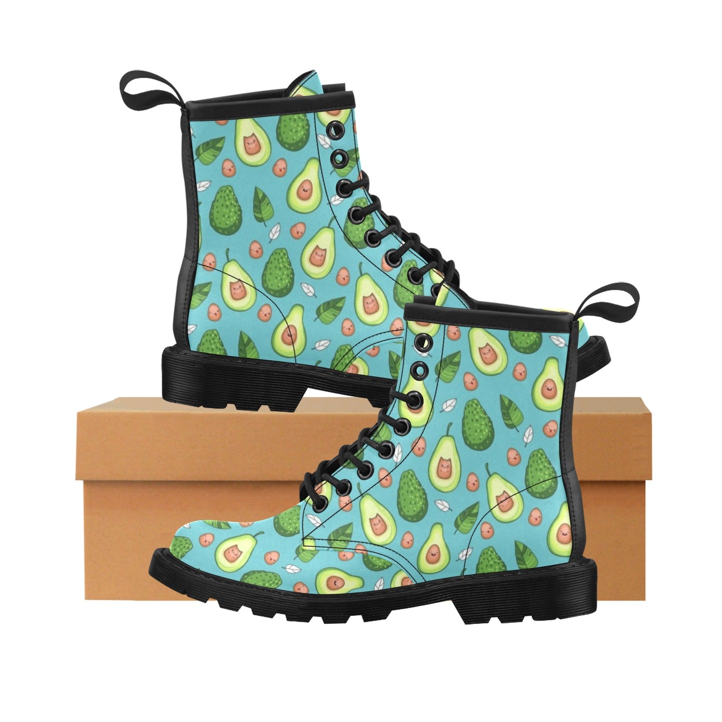 Avocado Pattern Print Design AC05 Women's Boots