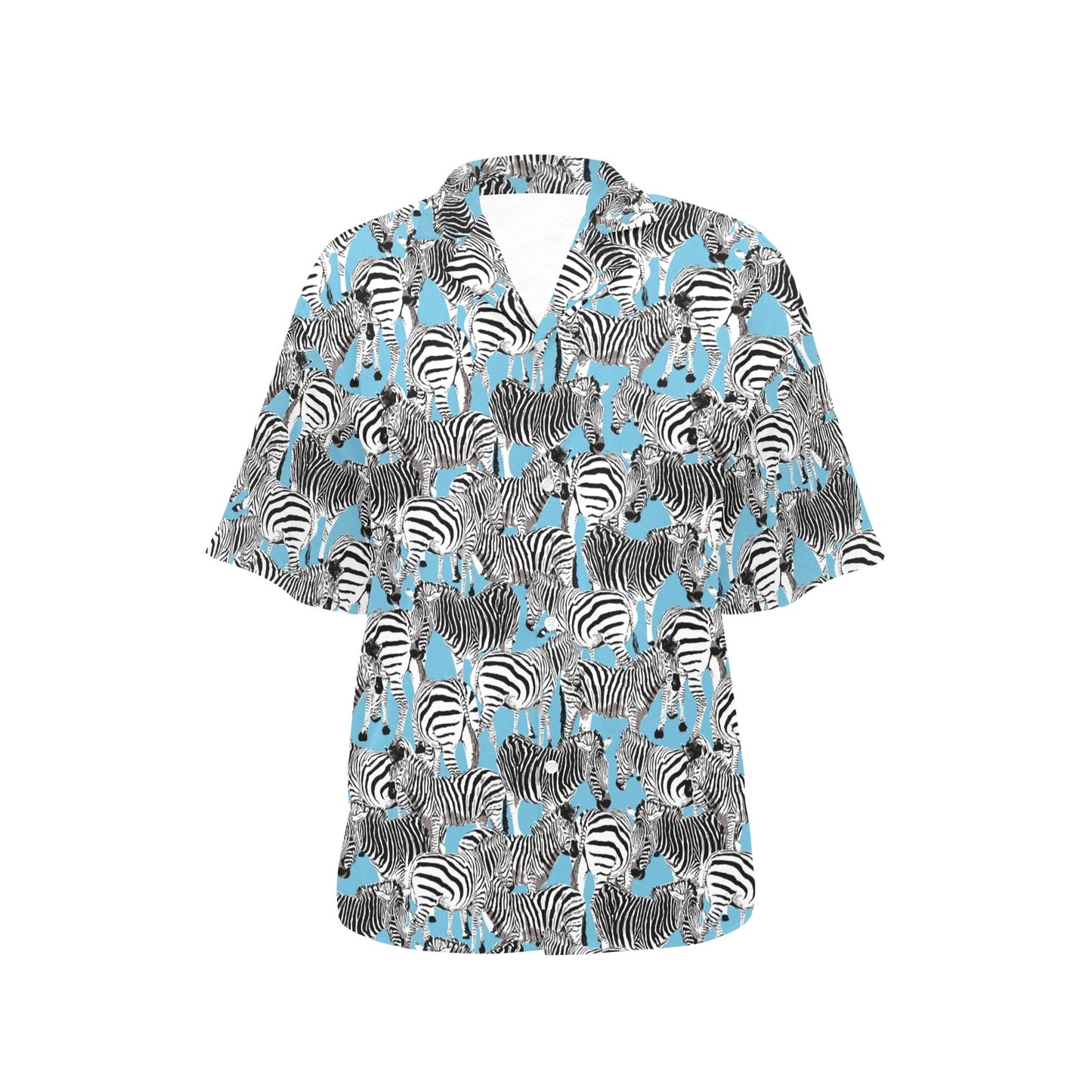 Zebra Print Design LKS305 Women's Hawaiian Shirt