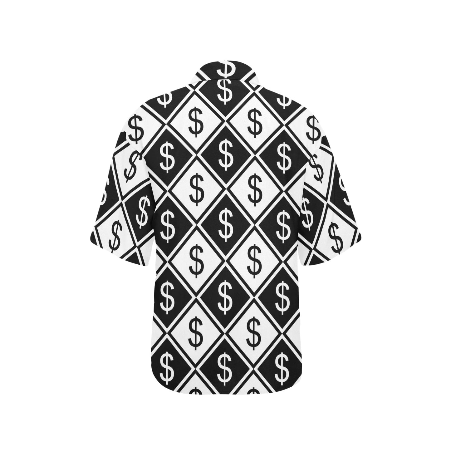 Money Pattern Print Design 04 Women's Hawaiian Shirt