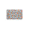 Knit Red Fox Pattern Print Design 02 Kitchen Mat