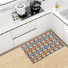 Aztec Pattern Print Design 01 Kitchen Mat