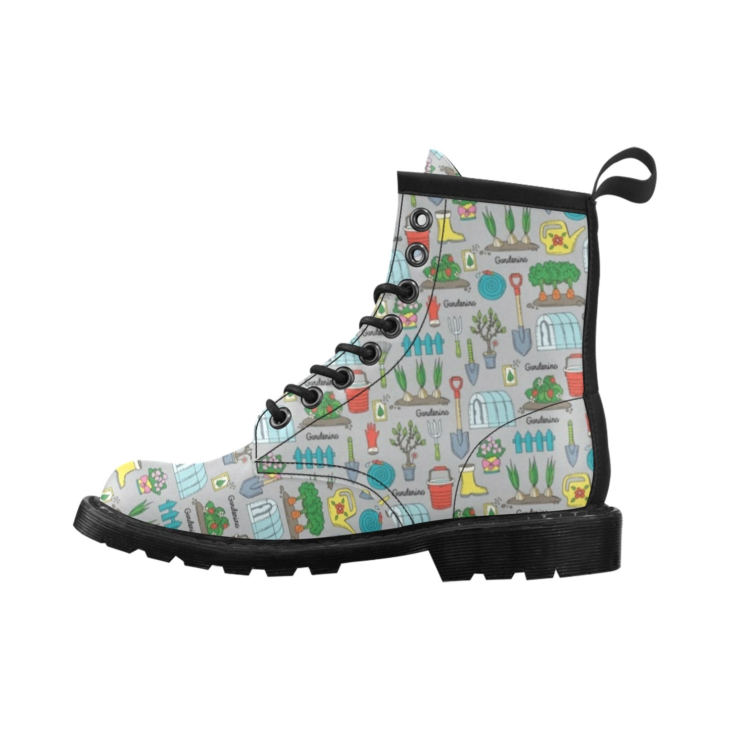 Gardening Pattern Print Design G07 Women's Boots