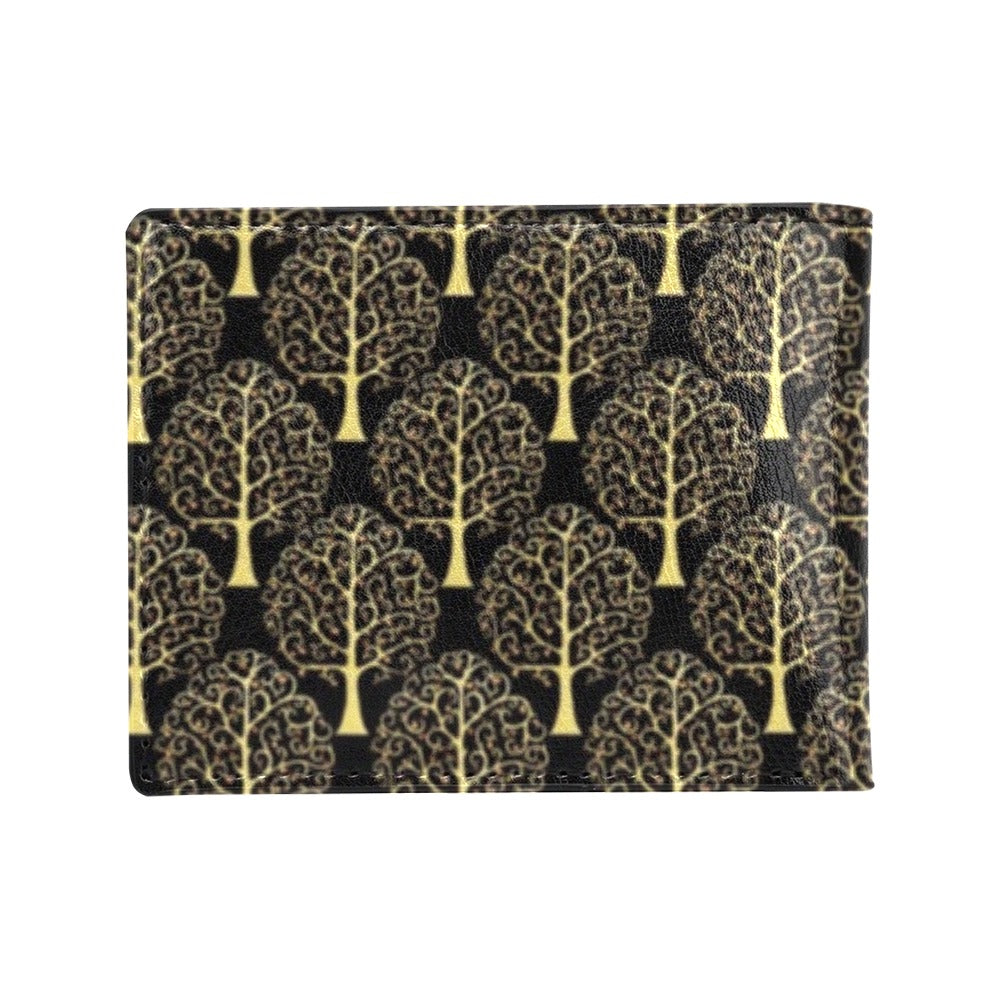 Tree Of Life Print Design LKS302 Men's ID Card Wallet