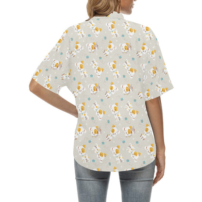 Russell Terriers Print Design LKS306 Women's Hawaiian Shirt