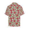 Skull Bone Rose Print Design LKS303 Men's Hawaiian Shirt