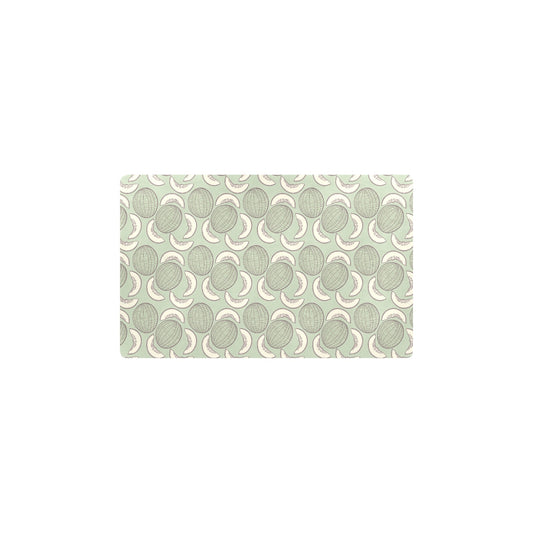 Cantaloupe Pattern Print Design 01 Kitchen Mat
