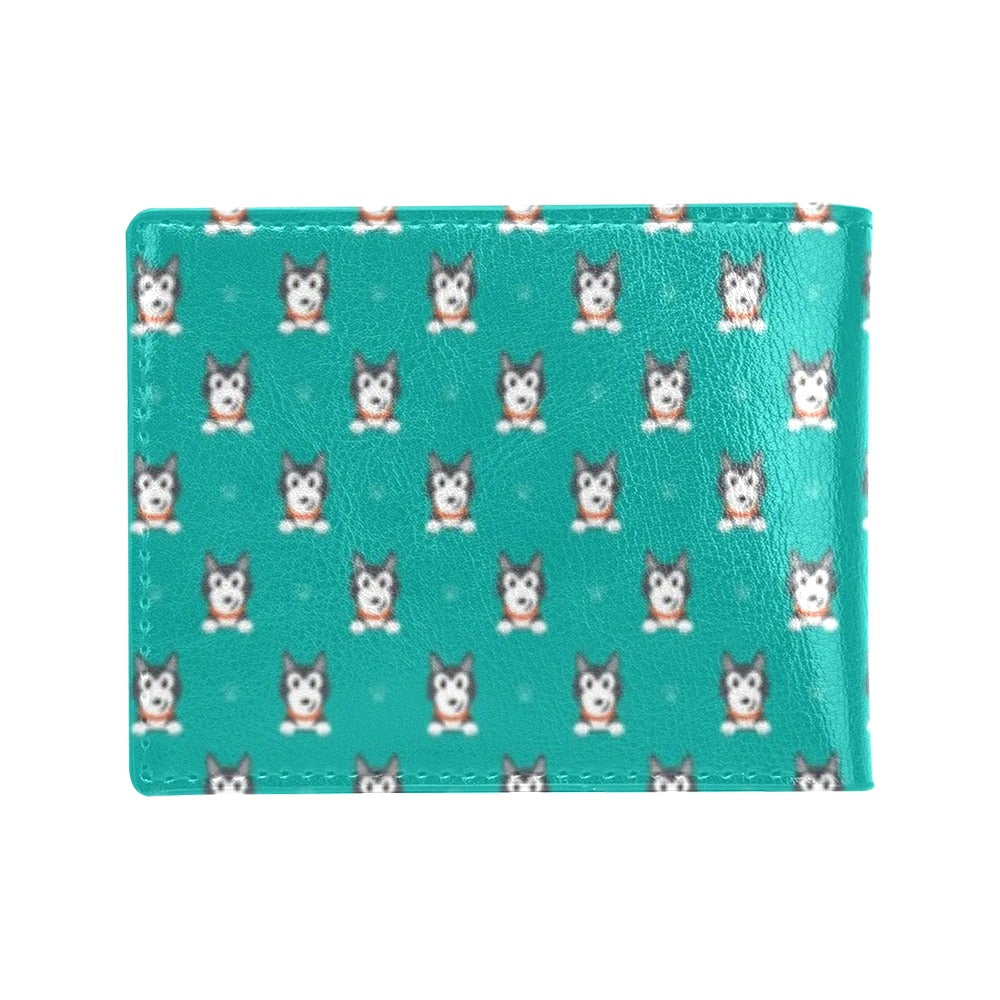 Siberian Huskies Print Design LKS304 Men's ID Card Wallet